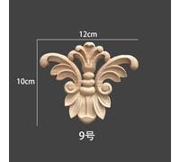 2 pièces de figurines en bois sculpté floral naturel,artisanat d'Auckland,appliques d'angle,cadre,décoration murale,porte,meubles,calcul,voiture mise en ?uvre illimitée - Type thickness 0.8cm #E