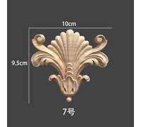 2 pièces de figurines en bois sculpté floral naturel,artisanat d'Auckland,appliques d'angle,cadre,décoration murale,porte,meubles,calcul,voiture mise en ?uvre illimitée - Type thickness 0.8cm #B