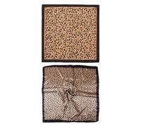 2 Pièces De Foulards En Soie Satin Léopard, Foulards Imprimés À La Mode, Foulards Décoratifs Rétro, Bandes De Cheveux Assorties, Décoration De Sac Élée.