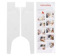 2 pièces de grand modèle de panier de shopping, modèle de découpe de sac en acrylique durable pour la couture DIY, modèle de patron de sac transparent avec guide de découpe précis