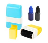 2 Pièces De L'Applicateur Et 2 Parties 10 Ml D'Encre, Tampon À Rouleaux De Protection Des Données, Densité De Protection Des Données, Joint De Rouleau, Adresse Noircie.