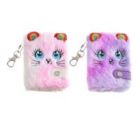 2 Pièces De Livre en Peluche Mignon,Journal pour Enfants,Mini Cahier,Cadeau pour Filles,Cahier pour Enfants.