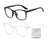 2 Pièces De Lunettes Anti-Lumière Bleue Et 1 Pièce De Chiffon Pour Lunettes, Lunettes De Lecture, Lunettes Anti-Fatigue, Lunettes D'Ordinateur, Lunettes De Mode