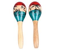 2 pièces de Maracas à Sable, Instrument de Percussion en Bois, hochet au Son Clair et Vibrant pour Enfants et Adultes, Jouet Musical pour l’éducation Musicale et Les Performances à
