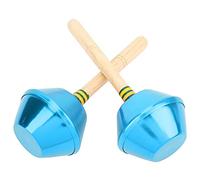 2 pièces de Marteau à Sable, Instrument de Percussion, Jouet Musical pour la Maternelle Orff avec Coque en Aluminium et Manche en hêtre, Shaker au Son Puissant pour Le (Bleue)