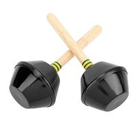 2 pièces de Marteau à Sable, Instrument de Percussion, Jouet Musical pour la Maternelle Orff avec Coque en Aluminium et Manche en hêtre, Shaker au Son Puissant pour Le (Noire)