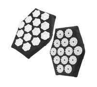 2 Pièces De Massage Outil De Massage à Main Outils De Nettoyage De Lit De Massage Outil De Massage à Bille Roulante Masseur De Cou Mini-massage Éponge Black