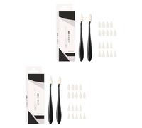 2 pièces de mélange de souches pour des croquis d ' ombrage, Black | Outil de mélange d ' artiste professionnel avec lingettes éponge remplaçables pour les détails fins, les portraits,