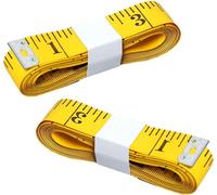 2 pièces de mètre de couturier 3m pour coudre ou mesurer la circonférence du corps, mètre flexible 300 cm x 2 cm - 2 pièces de mètre souple double face avec centimètre et pouce pour couturiers ou arti