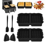 2 pièces de moule à gaufres en silicone pour friteuse à air chaud Ninja AF400EU, AF451EU, AF300EU et SL400EU, accessoire pour gaufres, set pour gaufres belges