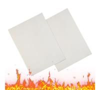 2 pièces de papier de joint en fibre de céramique de 210 mm × 297 mm, matériau de scellement pour conduit de cheminée résistant à la chaleur pour rabats de tuyau de poêle - A4 3 mm
