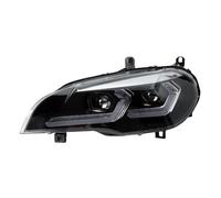 2 pièces de phares de voiture Compatible Pour BMW X5 E70, lentille de projecteur 2007 - 2013, Angel Eye DRL, lampe frontale de Signal, accessoires automobiles(For 2011-2013)