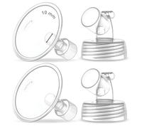 2 pièces de pompe à col large Maymom de 10 mm en deux parties pour pompes Spectra S1/S2 ; avec brides à large ouverture ; bride Spectra non originale