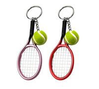 2 Pièces De Porte-Clés De Tennis Simulé, Cadeaux Créatifs, Souvenirs Sportifs, Pendentifs D'Ornement d'emballage Arrière.