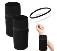 2 pièces de Portefeuille de Poignet de Sport, avec 2 pièces de Bandeau de Cheveux de Sport, Peuvent Stocker des téléphones Portables, des clés, adaptés au Fitness, à la Course à Pied, au Cyclisme.