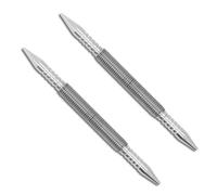 2 pièces de pose de clous à double tête, poinçon de trou central à ressort en métal à double tête, outils de charpentier, outil de perforation de clous sans marteau, outil à main