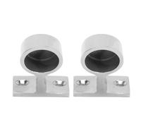 2 pièces de raccord pour main-courante, base de main-courante de bateau en acier inoxydable 316 poli miroir et résistant à la rouille avec réglage d’angle flexible pour yacht et (Il s'est levé)