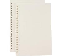 2 Pièces De Recharges De Papier À Pointillés Pour Cahier À Spirale A5, Dotted Refills Papers For Spiral Notebook, 60 Feuilles, 120 Pages