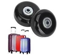 2 pièces de remplacement de roues de valise, roues de bagages de remplacement, roulettes pivotantes en caoutchouc, kits de réparation de roulements avec outil d'installation (56x24mm / 2,2x0,9 pouces)