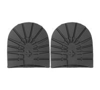 2 pièces de remplacement de semelle de botte, semelles en caoutchouc antidérapantes pour le bas des chaussures, demi-talons, réparation de chaussures pour hommes et femmes, (talon noir)