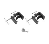 2 pièces de serre-joint pour armoire, en alliage d’aluminium et acier, avec cadre frontal, pour une installation rapide des armoires ; griffe de menuiserie équipée de rails-guides