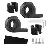 2 Pièces de Support Barre LED de Moto et de Vélo,Kit de Collier Fixation de Tuyau LED Universel de 19-32 mm,Pince pour Guidon Adaptée à la Plupart des ATVs UTVs Camions