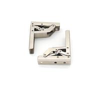 2 pièces de support de charnière pliable à 90 degrés épaissi reliant la charnière d'armoire support caché cadre de table accessoires de meubles