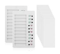 2 pièces de tableau en plastique pour liste de contrôle et mémo, liste de contrôle réutilisable détachable pour la planification quotidienne des tâches pour Elder My Chores, liste de contrôle des