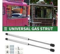 2 pièces de vérins à gaz 180N 430mm Amortisseur à gaz 18kg Vérin à gaz pour porte d'armoire de camping-car Coffre à jouets Couvercle de coffre Porte de camping-car Argent
