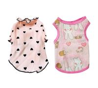 2 Pièces De Vêtements pour Animaux De Compagnie, Fournitures pour Animaux De Compagnie, Gilet Doux Et Confortable, Vêtements pour Animaux De Compagnie Mignons.