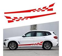 2 Pièces Décalque D'autocollants de Voiture pour BMW 6er Gran Turismo (GT) 4 (IV) G32 I 2017-2020, Carrosserie de Voiture Modifié Decal Decoration Décalque Graphique Vinyle,Red