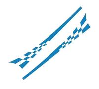 2 Pièces Décalque D'autocollants de Voiture pour BMW 6er Gran Turismo (GT) 4 (IV) G32 I 2017-2020, Carrosserie de Voiture Modifié Decal Decoration Décalque Graphique Vinyle,Blue