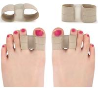 2 pièces d'écarteurs d'orteils Bunion pour la correction de l'hallux valgus avec 2 boucles de pied, pour les orteils en griffe Douleurs de l'oignon et chevauchement des orteils en marteau