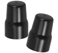 2 Pièces Décoratif de Robinet D’angle Chauffe-eau Noir PVC | Masque les Jeux, Pose sans Outil, Finition Nette, pour Rénovation, Valve, Bras, Mur