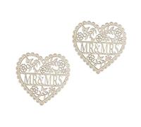 2 Pièces Décoration Cœur Suspendue Accessoires de Mariage Fête Ornements pour Décorations Murales Photographiques Souvenirs de Couple