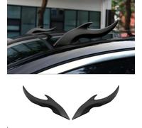 2 Pièces Décoration de Toit de Voiture pour Cupra Leon Sportstourer ab 5/2024, Décoration Extérieure pour Véhicule Dragon Horns Cadeaux de Noël,Red
