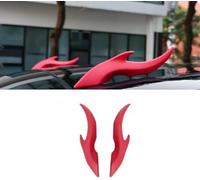 2 Pièces Décoration de Toit de Voiture pour FIAT Tipo ab 2015, Décoration Extérieure pour Véhicule Dragon Horns Cadeaux de Noël,Black