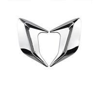2 Pièces Décoration de Ventilation de Capot pour Dodge Avenger Ram 1500 2500 3500, Autocollant de Grille Latérale Sportif Couvercle D'Entrée D'Air de Voiture,Bright silver