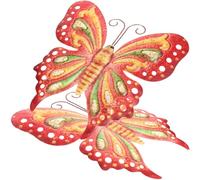 2 Pièces Décoration Murale en Fer, Applique Suspendue Élégante