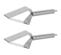 2 Pièces Découpe-pastèque Triangulaire en Acier Inoxydable | Pastèque et Melon Miel, Usage Main, sans Préépluchage, Préparation de Snacks et Fêtes