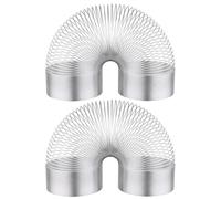 2 pièces déflecteur d'écureuil dispositif à ressort anti-écureuil déflecteurs en acier inoxydable pour mangeoires à oiseaux dispositif de bobine anti-ressort protège les mangeoires oiseaux suspendu