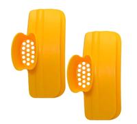 2 Pièces Déflecteur Verseur pour Bol et Pot, Silicone Jaune