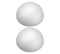 2 Pièces Demi Sphère Plastique Blanche en Mousse Polystyrène 7 | Boules de Polystyrène pour Loisirs Créatifs, Artisanat de Boules Semi-circulaires, Base Légère Multiusage
