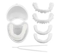 2 Pièces Dentier Provisoire Prothese Dentaire Amovible Pour Hommes Et Femmes Sourire Parfait, Facette Dentaire Fausse Dent Blanches Couvrir Les Mauvaises Dents