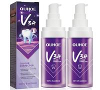 2 Pièces Dentifrice Blanchissant Violet,Dentifrice Violet,dentifrice pour Blanchiment des Dents,Aide à Éliminer les Taches du Quotidien,Soin Doux des Dents,Obtenez un Sourire Plus Blanc