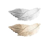 2 Pièces D'Épingles À Cheveux À Feuilles, Épingles À Cheveux En Métal Rétro, Accessoires De Cheveux Élés Et Polyvalents, Accessoires De Conception De Coiffure.