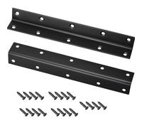 2 Pièces d'Équerres pour Bois, 200x25x25mm Équerres d'Angle en Acier Inoxydable, Équerres en L à 90 Degrés, Support d'Angle pour Meubles en Bois, Clôtures Fixation avec Vis