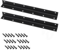 2 Pièces d'Équerres pour Bois, 275x25x25mm Équerres d'Angle en Acier Inoxydable, Équerres en L à 90 Degrés, Support d'Angle pour Meubles en Bois, Clôtures Fixation avec Vis