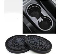 2 Pièces Dessous de Verre pour Les Porte Gobelets pour Mazda CX-3 CX-30 CX-4 CX-5 CX-50 CX-60 CX-8 CX-9, Dessous de Verre Antidérapants Gobelets Automobiles,Black