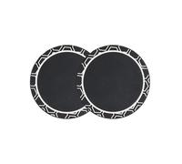 2 Pièces Dessous de Verre pour Voiture,pour Ford Fiesta Porte-gobelets Silicone Antidérapant Protection Porte-Gobelet Intérieur,White